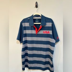 Adidas USA golf polo